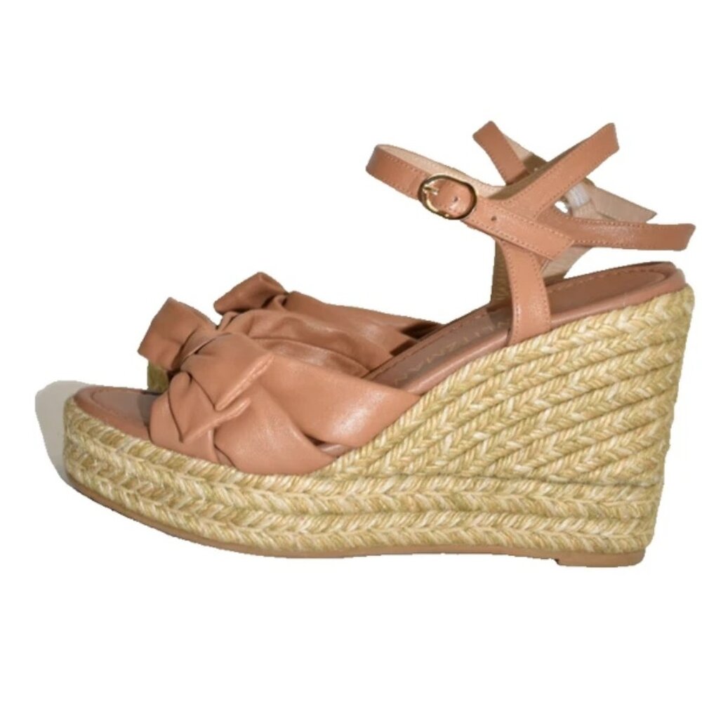 $440 Stuart Weitzman Sofia Espadrille Wedge Soft … - image 3
